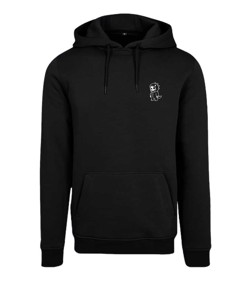 Boneman Skull Dino Hoodie - Zwart