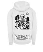 Boneman Skull Tricycle Hoodie - Wit