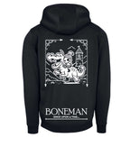 Boneman Skull Knight Hoodie - Zwart