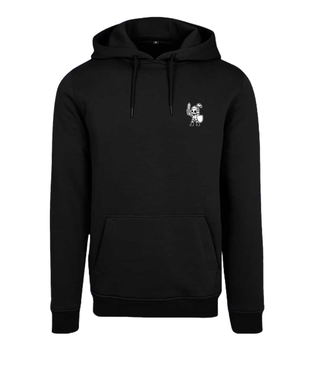 Boneman Skull Knight Hoodie - Zwart