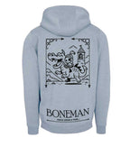 Boneman Skull Knight Hoodie - Grijs