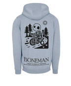 Boneman Skull Tricycle Hoodie - Grijs