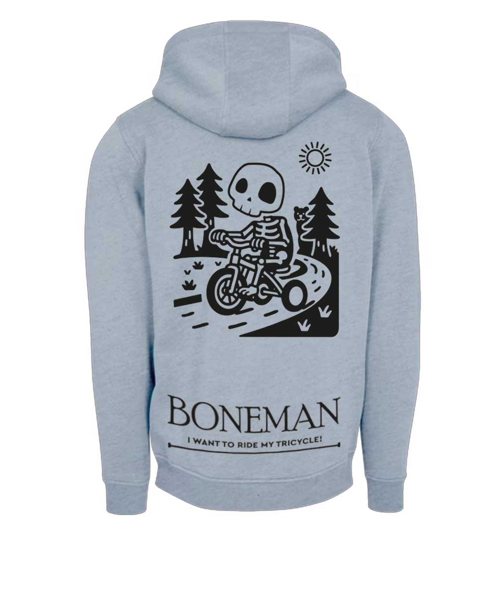 Boneman Skull Tricycle Hoodie - Grijs