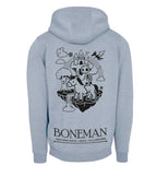 Boneman Skull Unicorn Hoodie - Grijs