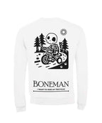 Boneman Skull Tricycle Sweater - Wit