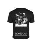 Boneman Skull Dino T-shirt - Zwart