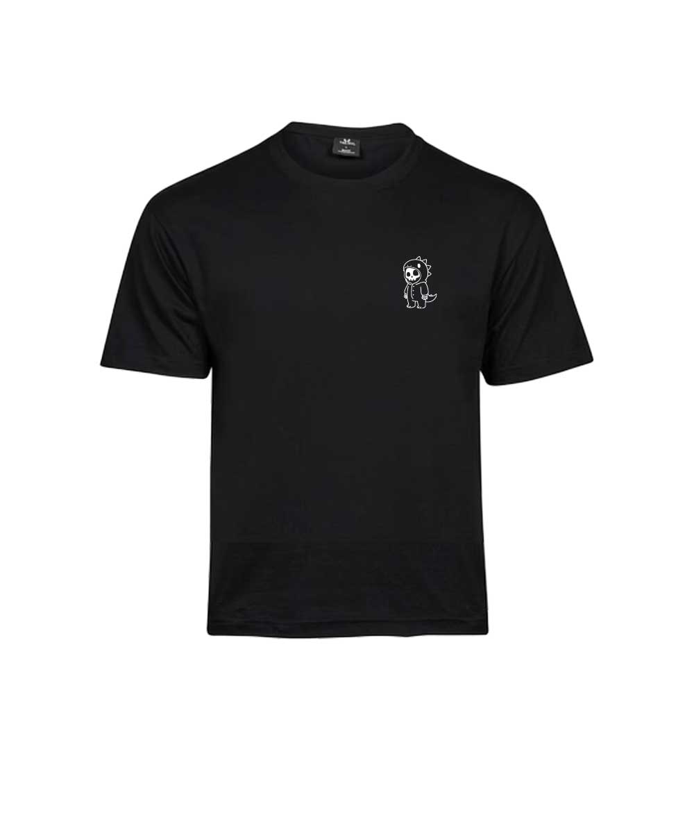 Boneman Skull Dino T-shirt - Zwart