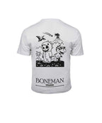 Boneman Skull Dino T-shirt - Wit
