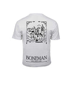 Boneman Skull Knight T-shirt - Wit